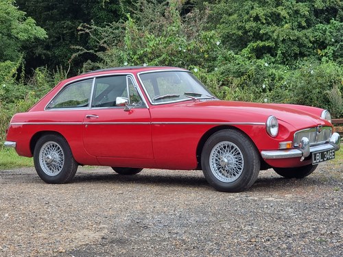 MG B GT, 1967, Red, w/w, o/d, LHD For Sale
