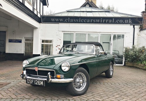 1973 MGB ROADSTER. OUTSTANDING. SOLD