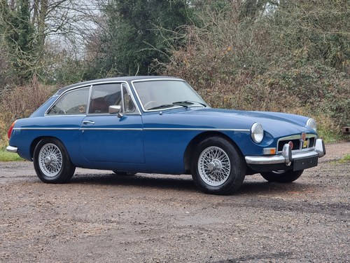 MG B GT, 1974, Teal Blue, Wire wheels SOLD