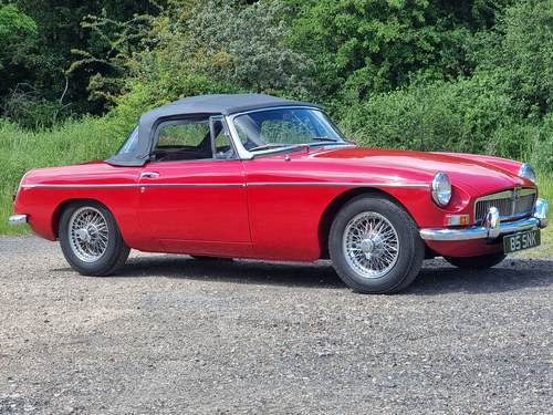 MG B Roadster, 1963, Tartan Red, 32k miles from NEW For Sale