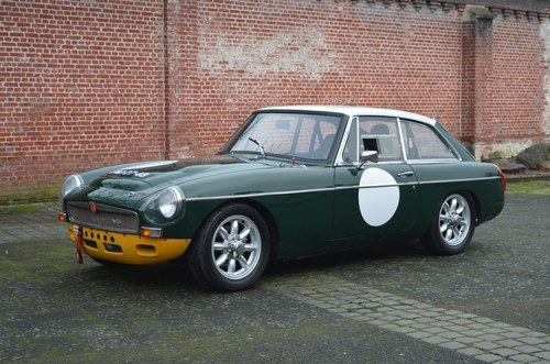 This 1969 MGB started its life with a 4-cylinder engine and SOLD
