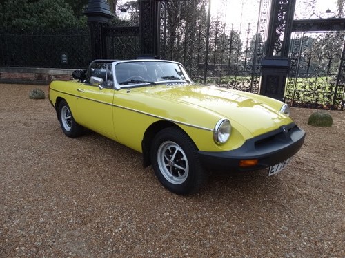 1981 MGB ROADSTER WITH OVERDRIVE *Only 16,000 miles* SOLD