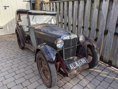1933 MG J1 Salonette Restoration Project, Rotax Lamps, Ford Engin SOLD