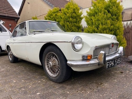 1971 MG BGT Overdrive Old English White For Sale