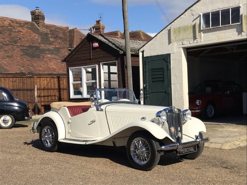 1952 MG TD, five speed gearbox, LHD, Sold SOLD