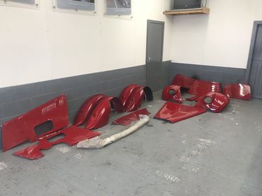 Picture of A collection of MG TF body panels and bulk head