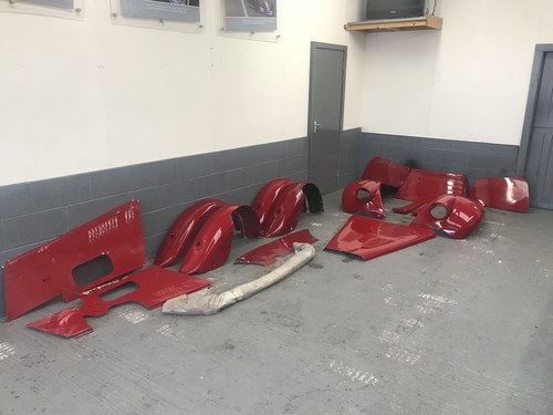 1953 A collection of MG TF body panels and bulk head For Sale