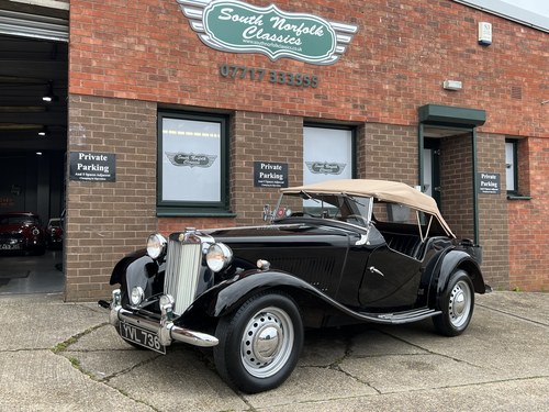 1950 MG TD Black, ex USA car VERKAUFT
