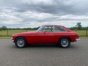 1966 MGB GT in red with black leather interior For Sale (picture 6 of 12)