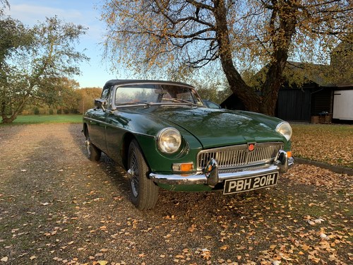 1970 MG B Roadster with overdrive, BRG/black, total rebuild For Sale