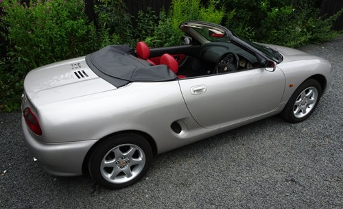1999 Lovely low mileage starlight silver MGF 1.8 convertible SOLD