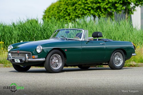 1971 Very good MGB roadster British Racing Green with OD (LHD) For Sale
