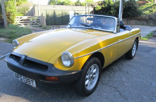 1979 MG B ROADSTER WITH ONLY 32,000 MILES For Sale by Auction