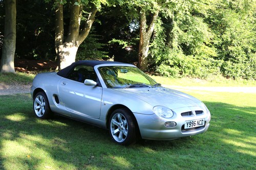 MGF 2001 VVC, Platinum Silver, Black Leather Seats. For Sale