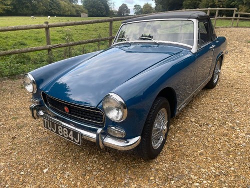 MG Midget, 1970, Teal Blue, New heritage in the early 90's VENDUTO