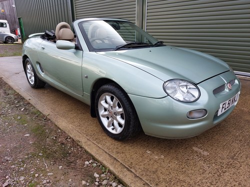 2001 MG MGF in excellent condition, rare spec, low mileage SOLD