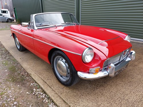 1968 MG MGC Roadster in red with black trim, lovely car SOLD