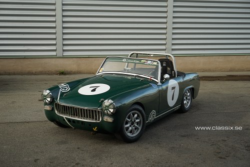 1962 MG Midget for historic racing. 1100cc with 100hp 578kg SOLD