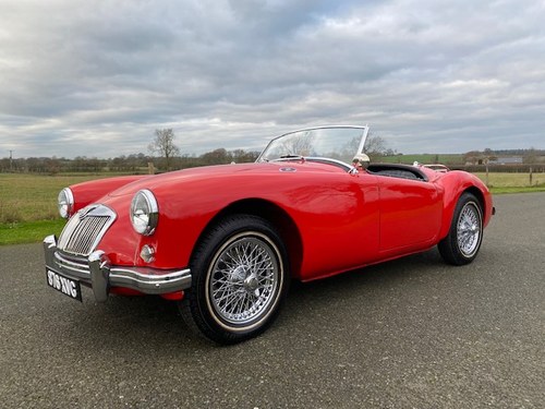 1958 MGA Roadster in Red with black interior SOLD