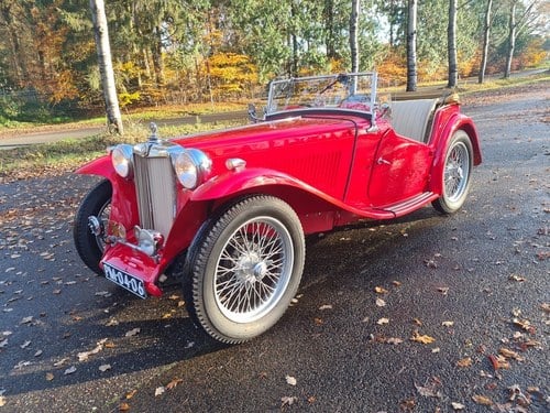 MG TC MIDGET 1947 RED VERKOCHT