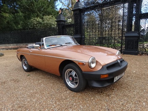 1982 MGB LE ROADSTER *One owner and only 33,000 miles* VENDUTO