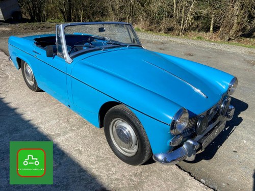 MG MIDGET 1966 CHROME BUMPER PROPER BRITSH SPORTS CAR SEEVID SOLD