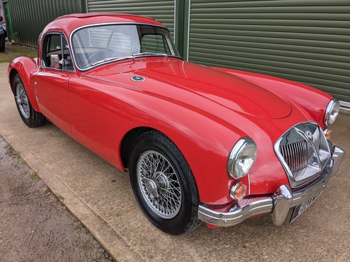 1960 MG MGA 1600 MKII Coupe, rare car, 5 speed gearbox and s/roof SOLD
