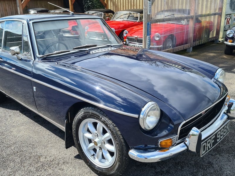 MGB GT in Midnight blue