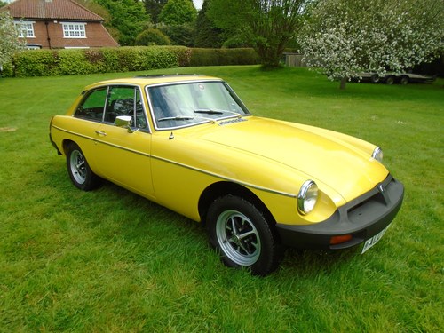 1980 MGB GT with Overdrive - low mileage of 22,700 - SOLD