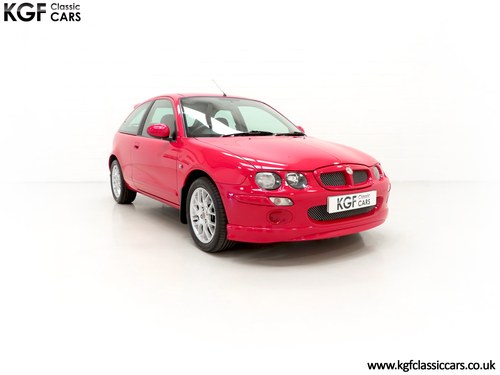 2001 A Sporting MG ZR with Just 30,501 Miles & 17 Service Stamps SOLD