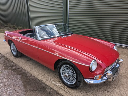 1965 MGB Roadster wire wheels and overdrive SOLD