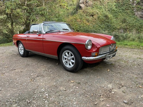 1979 MGB Roadster in Flame Red with Overdrive SOLD