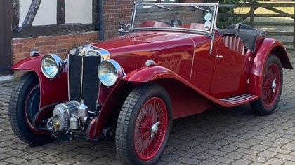 1933 MG K2. Rarest of all the road-going MGs ever built.