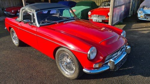 1969 MGC Roadster in Tartan Red, SHOW STANDARD SOLD