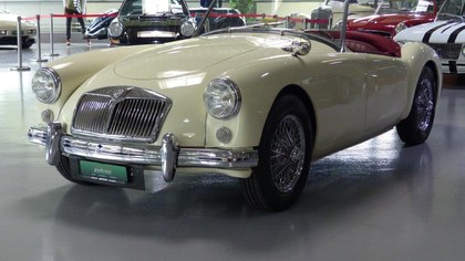 An MG A for competition in concours condition