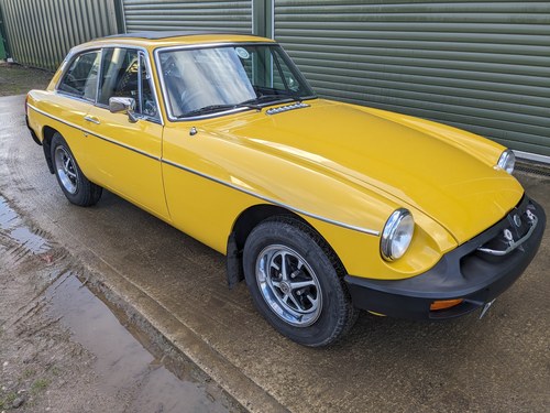 1979 MG MGB GT very low mileage, Webasto roof, delightful SOLD