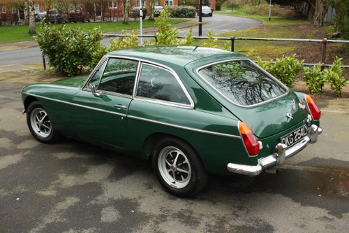 1973 MGB GT - British Racing Green, Chrome Bumpers, Overdrive SOLD