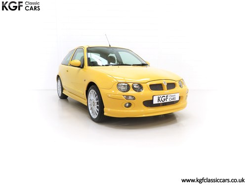 2003 A Trophy Yellow MG ZR 160 Family Owned with 11,695 Miles. VENDUTO