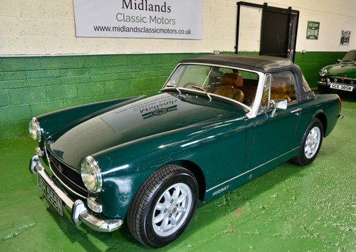 1974 MG Midget in British racing green SOLD