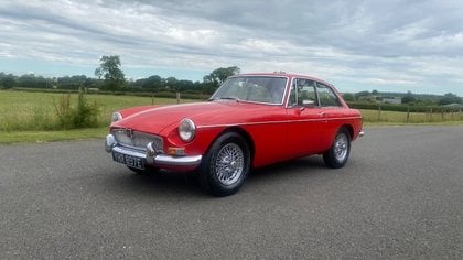 1966 MGB GT in red with black leather interior