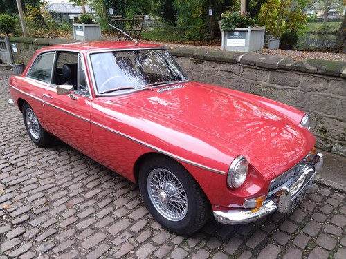 MGB GT 1970 Tartan Red Wire Wheels EPAS Overdrive SOLD