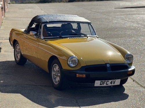 1980 MGB Roadster, overdrive, Snapdragon Yellow SOLD
