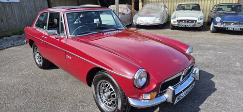 1973 Factory built MGB GT V8, Fully restored, Damask red For Sale