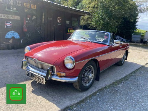 1970 MGB ROADSTER CHROME BUMPER WIRES OVERDRIVE SEE VIDEO For Sale