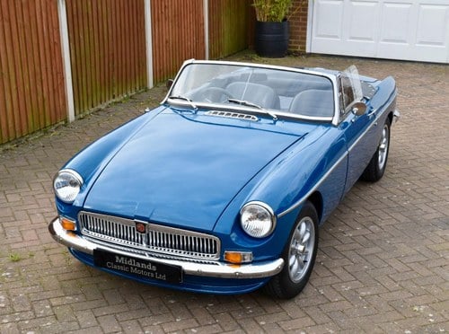 MG B Roadster 1972 Teal Blue FREE UK DELIVERY For Sale VENDU