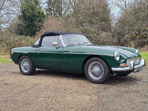 MG B Roadster, 1972, British Racing Green SÅLD