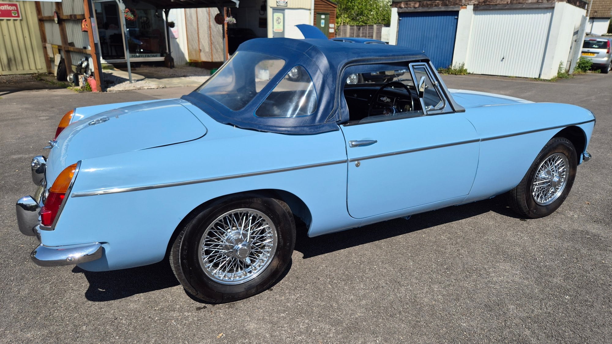 MGB Roadster, MK1,1963, Iris blue, fully rebuilt,pull handle, foto 2