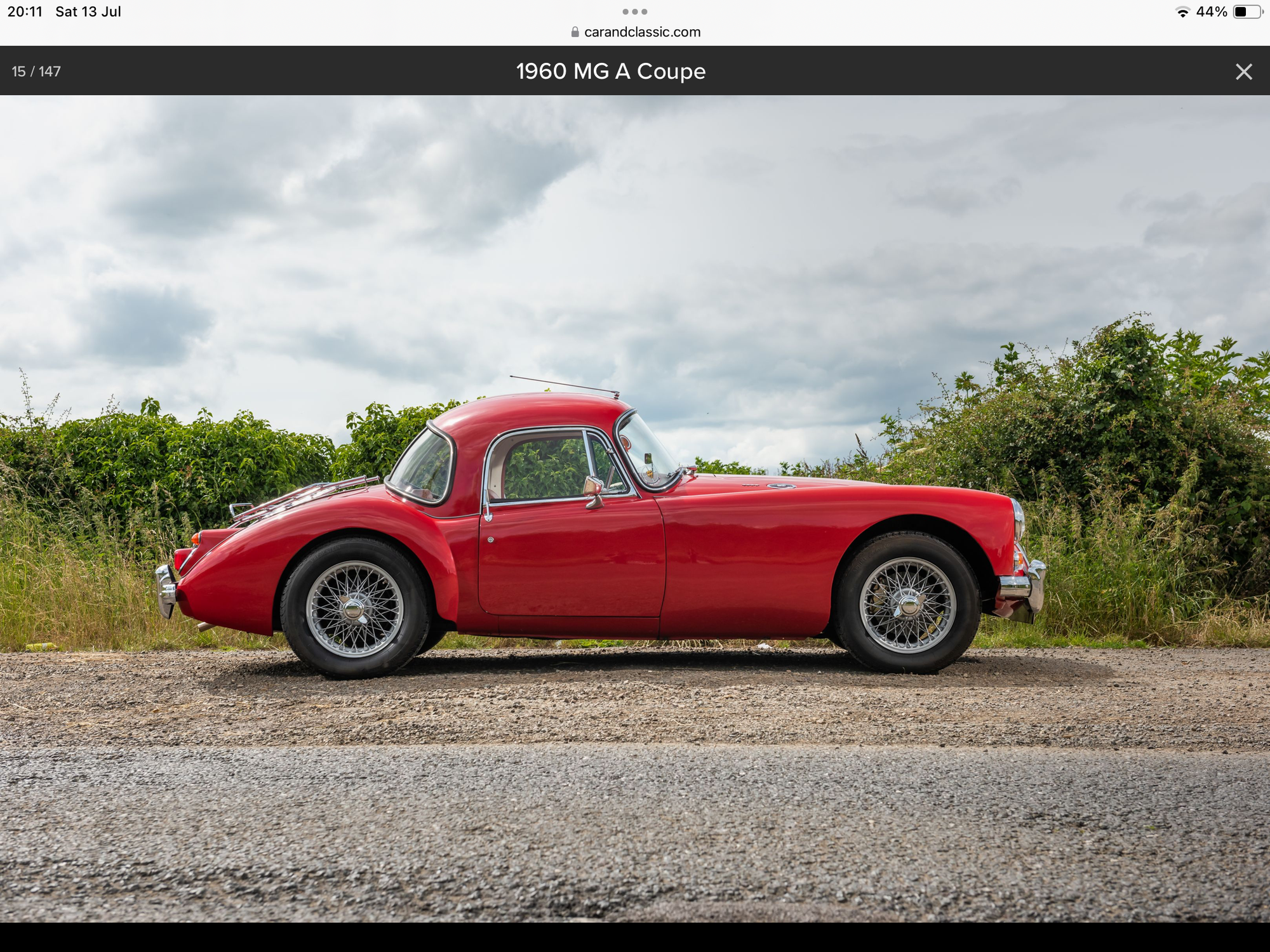 1960 MGA coupe 1600 (5 speed gearbox ), foto 3