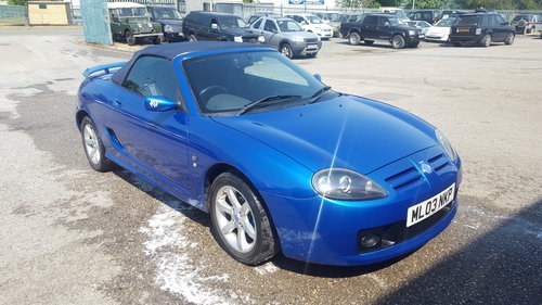2003 MG TF 135 Trophy Blue For Sale (58,000 on clock) SOLD