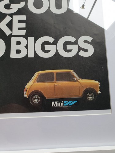 Original 1979 Mini MK4 Framed Advert  For Sale